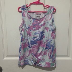 Jumping Beans Active Marble Tank Top - Pink, Purple, and Blue